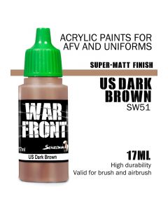 Акрилова фарба Scale 75: Warfront: US Medium Dark Brown (17ml)