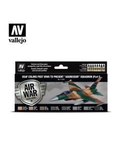 Набір акрилових фарб Vallejo: Model Air: USAF colors post WWII to present “Aggressor” Squadron (Part I)