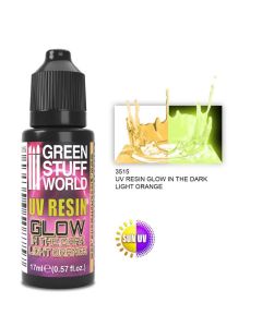 Ультрафіолетова смола Green Stuff World: Uv Resin 17ml Light Orange - Glow In The Dark