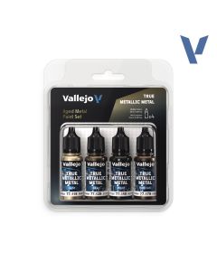 Набір акрилових фарб Vallejo: True Metallic Metal Sets: Aged Metal Paint Set