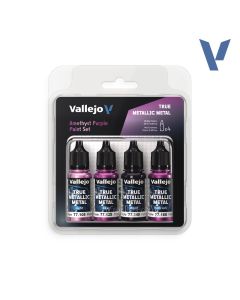Набір акрилових фарб Vallejo: True Metallic Metal Sets: Amethyst Purple Paint Set