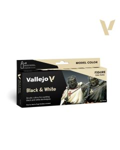 Набір акрилових фарб Vallejo: Model Color: Black & White by Angel Giraldez