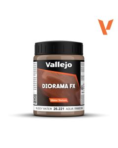Акриловий гель Vallejo: Diorama FX: Water Texture: Muddy Water (200 ml)