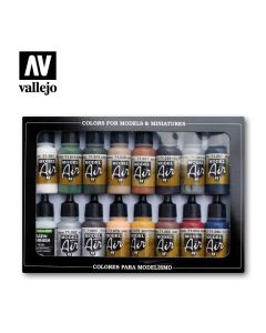 Набір акрилових фарб Vallejo: Model Air: Railway Colors Europe