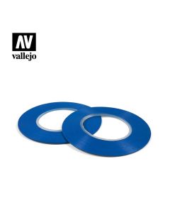 Еластична маскувальна стрічка Vallejo: Flexible Masking Tape (1 mm x 18 m) 2 шт.