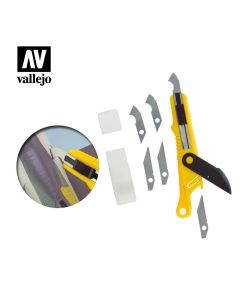 Скрайбер та леза Vallejo: Plastic Cutter Scriber Tool & 5 Spare Blades