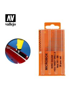 Набір свердел Vallejo: Set of 20 Drill Bits, no. 61-80