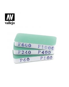 Набір наждачних брусків Vallejo: Set of 3 Flexi Sanders Dual-Grit (80x30x12 mm)