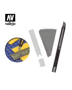 Ніж та набір лез Vallejo: Slim Snap-Off Knife & 10 Blades