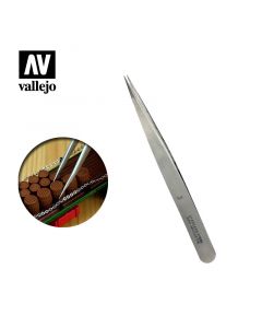 Пінцет з прямими тонкими кінчиками Vallejo: Straight Fine Tweezers (120 mm)