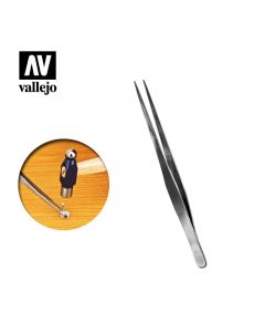 Пінцет з прямими кінчиками Vallejo: Straight Tip Stainless Steel Tweezers (175 mm)