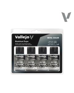 Набір акрилових фарб Vallejo: Metal Color: Aluminium Dope