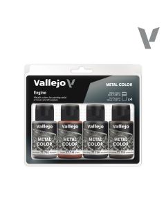 Набір акрилових фарб Vallejo: Metal Color: Engine