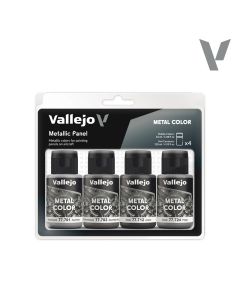 Набір акрилових фарб Vallejo: Metal Color: Metallic Panel