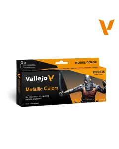 Набір акрилових фарб Vallejo: Model Color: Metallic Colors
