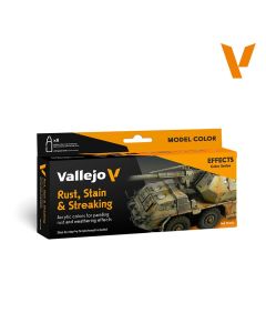 Набір акрилових фарб Vallejo: Model Color: Rust, Stain & Streaking by Scratchmod