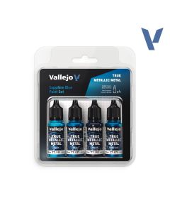 Набір акрилових фарб Vallejo: True Metallic Metal Sets: Sapphire Blue Paint Set
