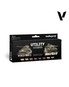 Набір акрилових фарб Vallejo: Model Color: Utility Paint Set WWII & WWIII