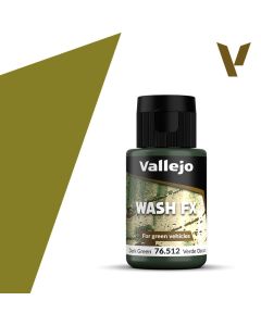 Акрилова змивка Vallejo: Wash FX: Dark Green