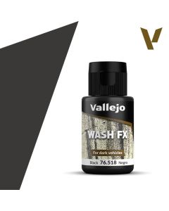 Акрилова змивка Vallejo: Wash FX: Black