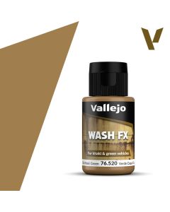 Акрилова змивка Vallejo: Wash FX: Dark Khaki Green