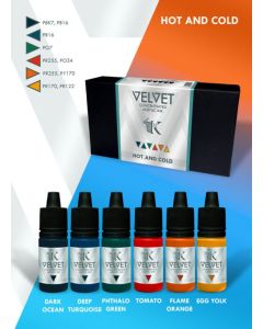 Набір акрилових чорнил Kimera Kolors: Velvet Inks – Hot and Cold (6х15 ml)