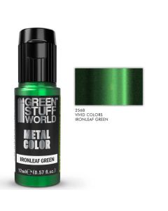Акрилова фарба Green Stuff World: Vivid Metallic Paint - Ironleaf Green (17ml)