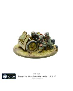 Мініатюра Warlord Games Bolt Action: German Heer 75mm LeIG 18 Light Artillery (1943-45)