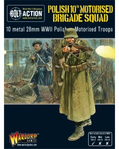 Набір мініатюр Warlord Games Bolt Action: Polish 10th Motorised Brigade Squad