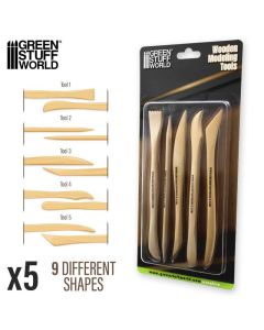 Набір інструментів для моделювання Green Stuff World: Wooden Modeling Tools