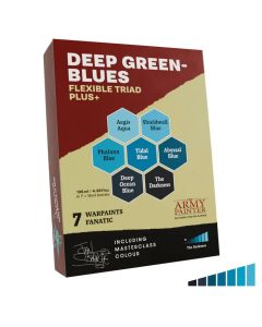Набір акрилових фарб The Army Painter: Flexible Triad PLUS+: Deep Green-Blues