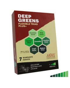 Набір акрилових фарб The Army Painter: Flexible Triad PLUS+: Deep Greens
