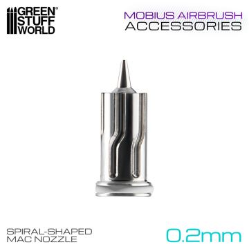Сопло аерографа Green Stuff World: 0.2 Nozzle Cap for Mobius Airbrush