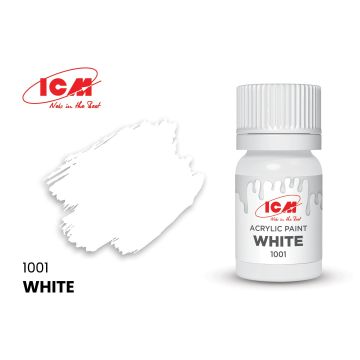 Акрилова фарба ICM: White (12ml)
