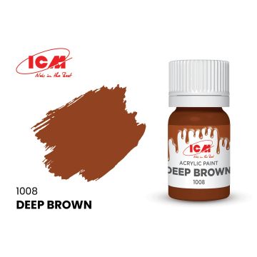 Акрилова фарба ICM: Deep Brown (12ml)