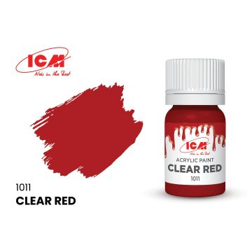 Акрилова фарба ICM: Clear Red (12ml)