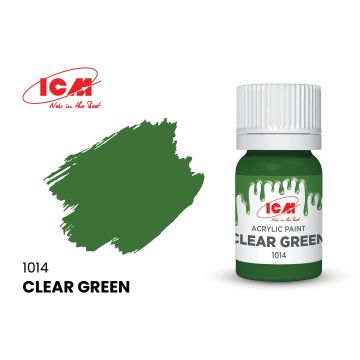 Акрилова фарба ICM: Clear Green (12ml)