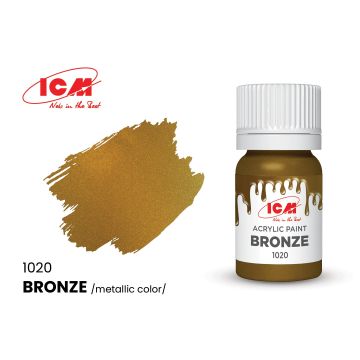 Акрилова фарба ICM: Bronze (12ml)