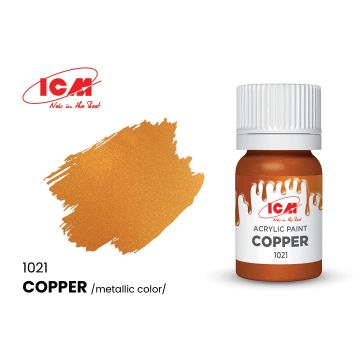 Акрилова фарба ICM: Copper (12ml)