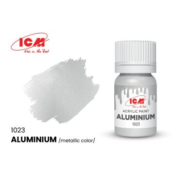Акрилова фарба ICM: Aluminium (12ml)