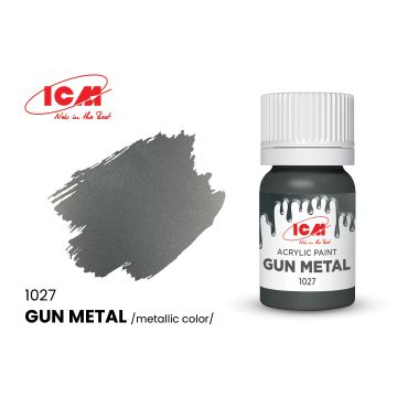 Акрилова фарба ICM: Gun Metal (12ml)