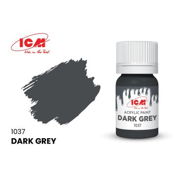 Акрилова фарба ICM: Dark Grey (12ml)