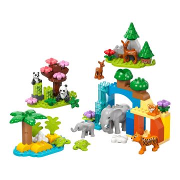 Конструктор LEGO DUPLO Сімейства диких тварин 3-в-1 (10446)