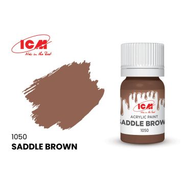 Акрилова фарба ICM: Saddle Brown (12ml)