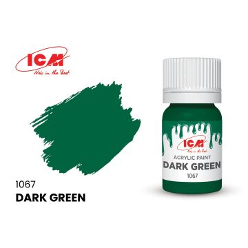 Акрилова фарба ICM: Dark Green (12ml)