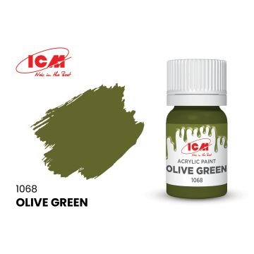 Акрилова фарба ICM: Olive Green (12ml)