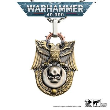 Срібна підвіска зі срібним ланцюжком Starforged: Warhammer 40000 Space Marines Macragge‘s Triumph Ultramarines 