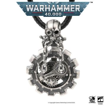 Срібна підвіска Starforged Warhammer 40000 Adeptus Mechanicus Phylactery of the Pious Necklace 