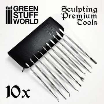 Набір інструментів Green Stuff World: 10x Professional Sculpting Tools with Case