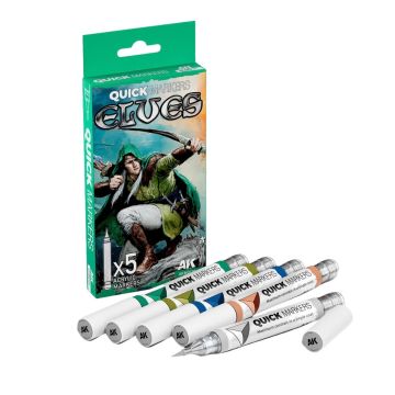 Набір акрилових маркерів AK Interactive Quick Markers Set: Elves